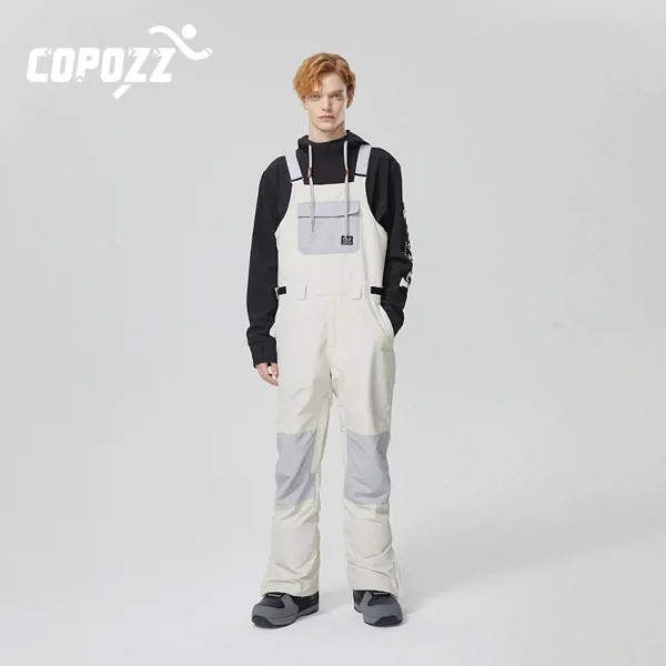 COPOZZ горнолыжный костюм жен муж Ветрозащитный комбинезон горнолыжный брюки женские сноубордический костюм зимний комбинезон горнолыжная брюки муж комбинезон мужской