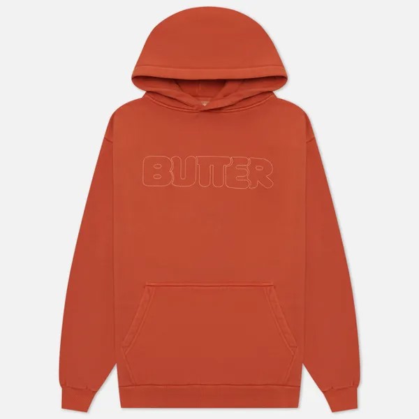 Мужская толстовка Butter Goods Distressed Dye Hoodie оранжевый, Размер XXL