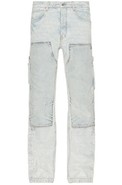 Джинсы Amiri Carpenter Straight, цвет Bleached Indigo