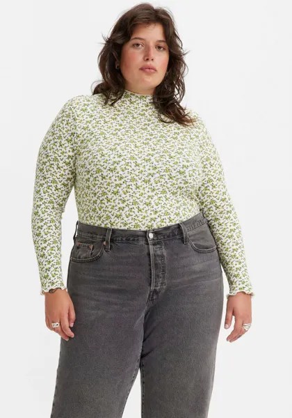 Лонгслив Levi's Plus LEVIS PLUS SHIRT, экрю/светло-зеленый