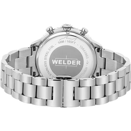 Наручные часы Welder Часы наручные женские WELDER WWRC2075BSL, 39 мм, серебряный