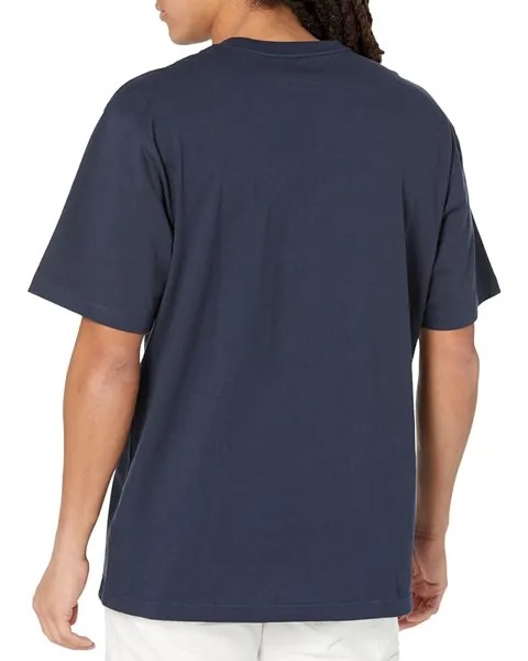 Футболка Carhartt Loose Fit Heavyweight Short Sleeve Logo Graphic T-Shirt, темно-синий
