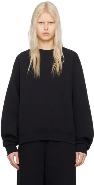 Черный свитшот с круглым вырезом Acne Studios, цвет Black