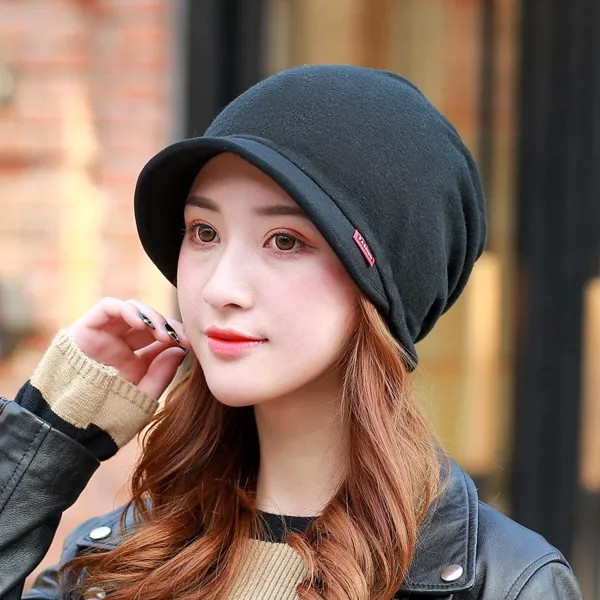 Мода Baotou Hat Осень и зима Корейская обложка Шляпа Утка Язык Шапочка Многоцелевой Тюрбан Шапка
