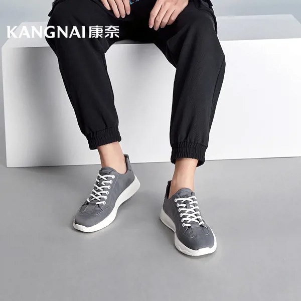 Кеды KANGNAI мужские, повседневные холщовые кроссовки, без шнуровки, удобная обувь для вождения, на плоской подошве, для улицы