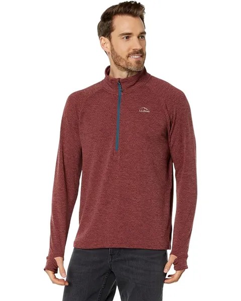 Толстовка L.L.Bean Adventure Grid Fleece 1/4 Zip, цвет Rosewood