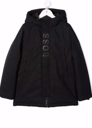 BOSS Kidswear пальто с логотипом