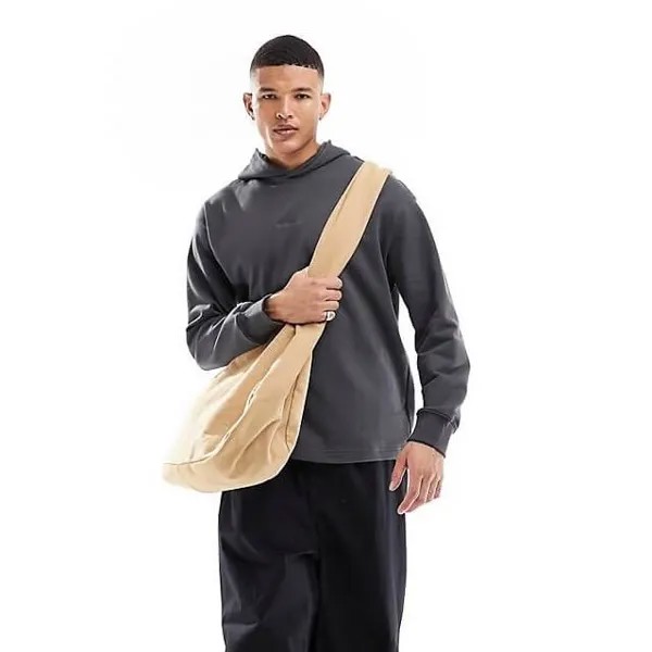 Толстовка New Balance Athletics Linear Fleece, темно-серый