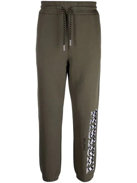 Missoni спортивные брюки с вышитым логотипом