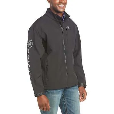 Ariat Logo 2.0 Softshell Full Zip Jacket Mens Black Coats Куртки Верхняя одежда 1002