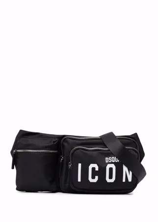 Dsquared2 поясная сумка с карманами и принтом Icon