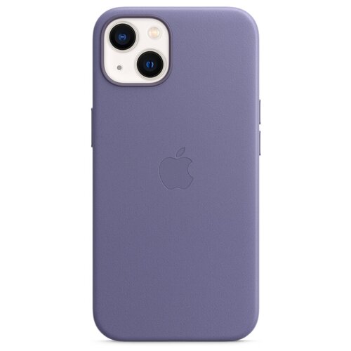 Чехол-накладка Apple Leather Case with MagSafe Wisteria для iPhone 13 Кожа, Сиреневая глициния MM163ZE/A