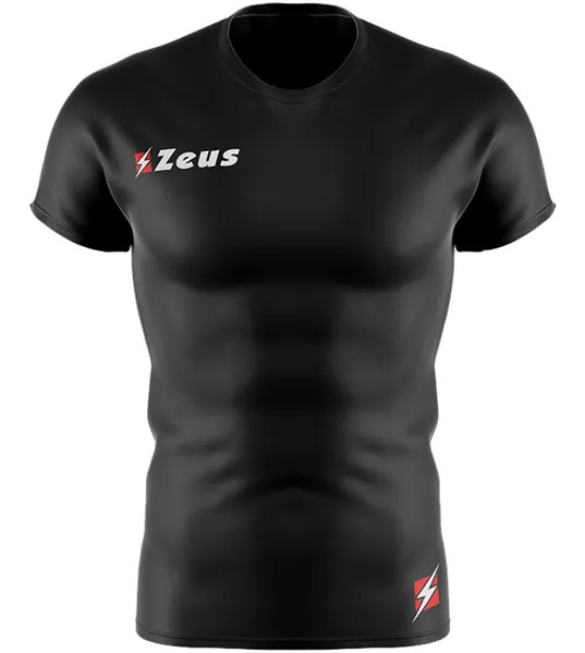 Функциональная рубашка Zeus Fisiko Baselayer с короткими рукавами черная