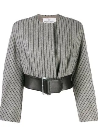 Valentino Pre-Owned укороченный жакет 1980-х годов с поясом