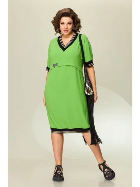 Платье 4070 зеленое яблоко