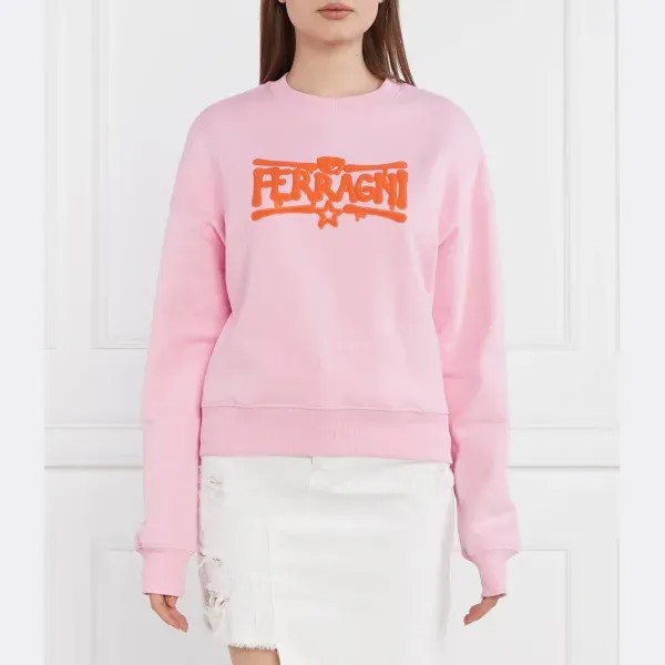 Толстовка оверсайз Chiara Ferragni, розовый