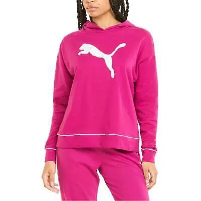 Puma Modern Sports Pullover Hoodie Женская розовая повседневная спортивная верхняя одежда 8471041