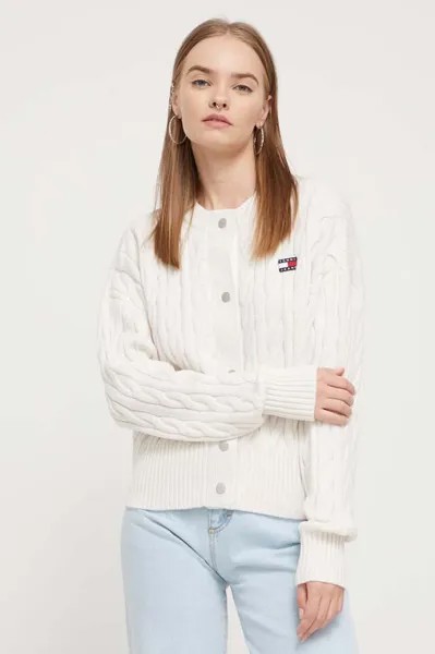Кардиган Tommy Jeans, бежевый