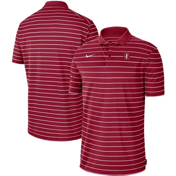 Мужская рубашка-поло Cardinal Stanford Cardinal Icon Victory Coaches в начале сезона 2022 года Nike