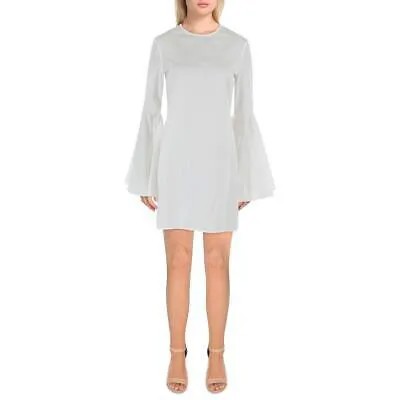 Женское белое хлопковое макси-платье Ellery с расклешенными рукавами 4 BHFO 8959