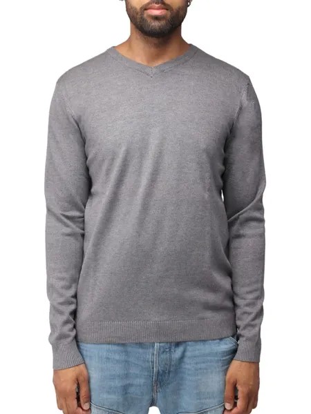 Однотонный свитер с V-образным вырезом X Ray, цвет Charcoal