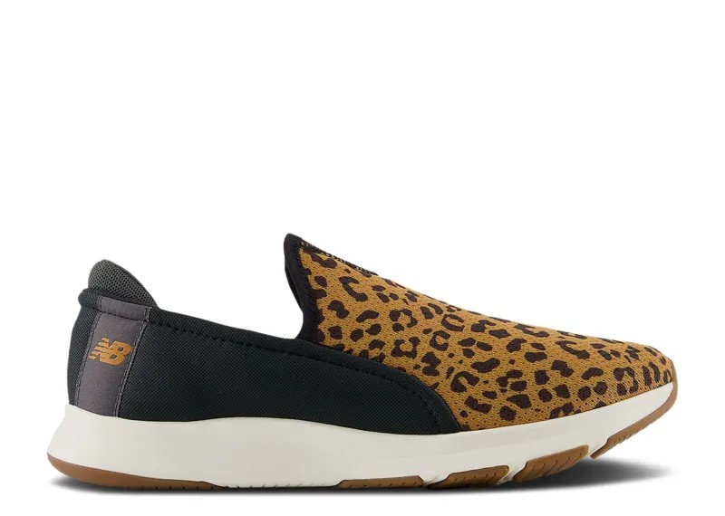 Кроссовки New Balance Wmns Dynasoft Nergize Slip On Wide 'Leopard', черный