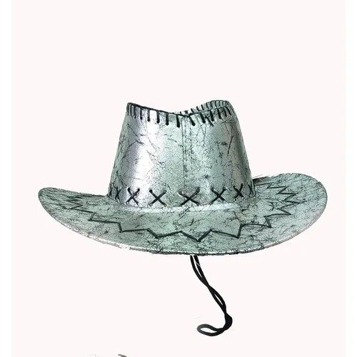 Шляпа , размер 58, серебряный