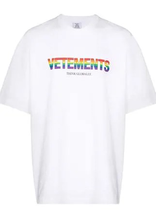 VETEMENTS футболка с логотипом