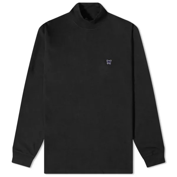 Футболка Needles Long Sleeve Moc Neck Tee
