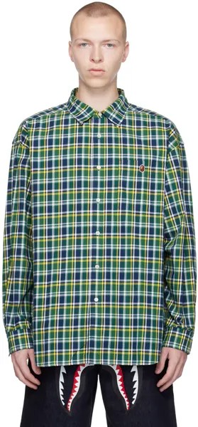 Разноцветная мини-рубашка Bape, цвет Green