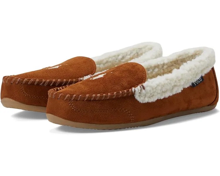 Шлепанцы Polo Ralph Lauren Declan Moccasin Slipper, цвет Snuff