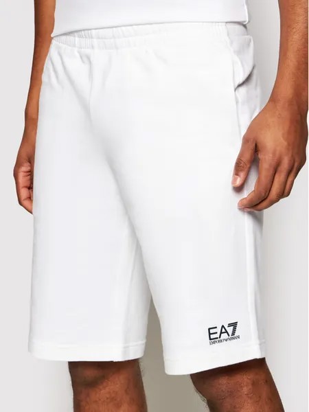 Спортивные шорты regular fit Ea7 Emporio Armani, белый
