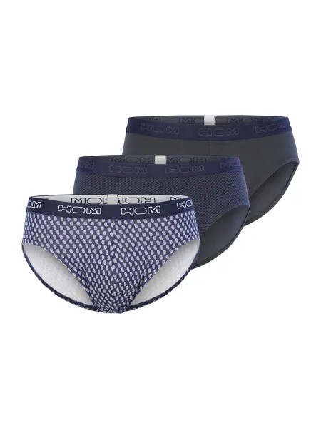 Трусы HOM 3 Pack Mini Briefs City #1, цвет Grau/Blau