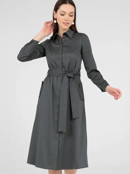 Платье женское Olivegrey Pl000110Z(nelly) серое 50 RU