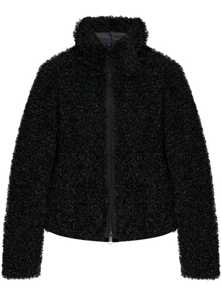 Moncler куртка из искусственной овчины, черный