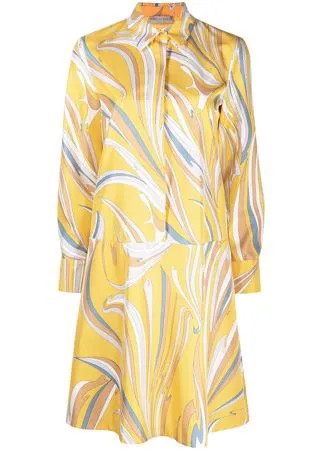 Emilio Pucci платье-рубашка с принтом Vortici