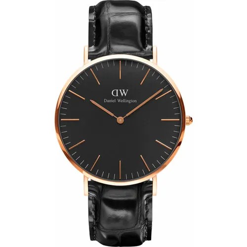 Наручные часы Daniel Wellington, золотой, черный