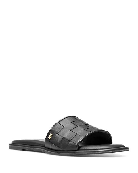 Женские плетеные сандалии Hayworth Slip On Slide Michael Kors