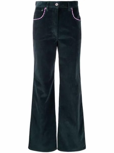 M Missoni расклешенные брюки с контрастной отделкой