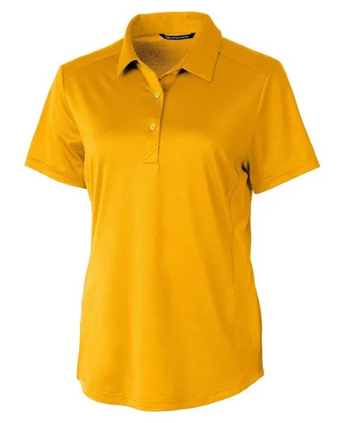 Женская рубашка-поло с короткими рукавами и фактурной эластичной тканью Prospect Cutter & Buck, желтый