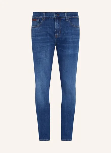 Джинсы узкого кроя 7 For All Mankind, синий