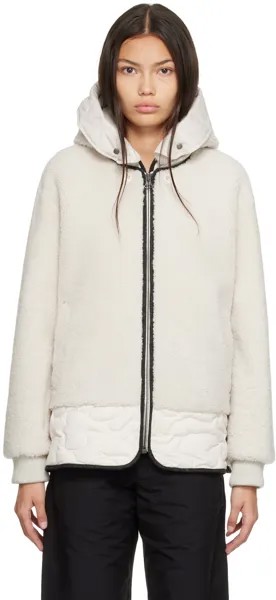 Короткая дубленка со вставками Off-White Yves Salomon - Army