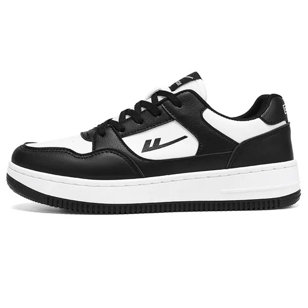 Кроссовки WARRIOR Skateboarding Shoes Unisex Low-top Black/White, черный/белый