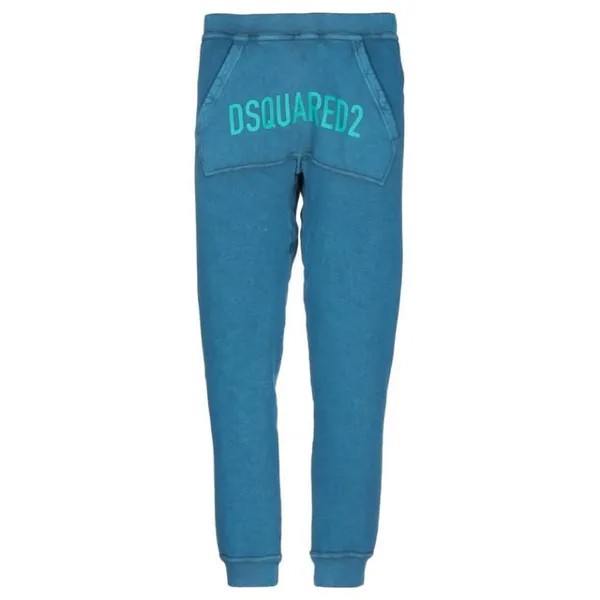 Спортивные брюки с карманами-кенгуру и логотипом Dsquared2, синий