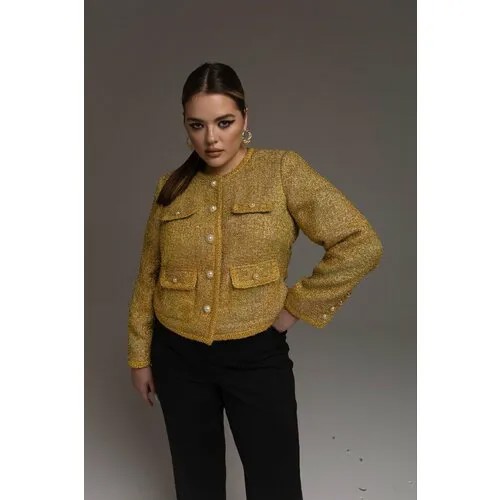 Пиджак 4FORMS, размер 52, золотой