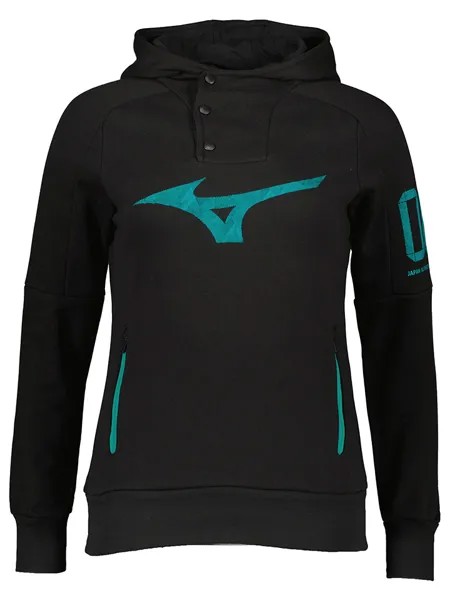 Толстовка Mizuno Hoodie Heritage, черный