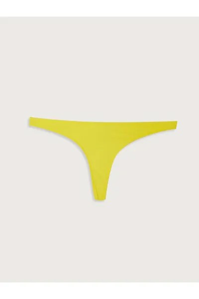 Женские плавки бикини без принта LC Waikiki, желтый