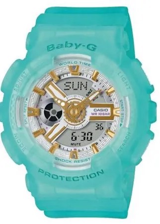 Наручные часы CASIO Baby-G BA-110SC-2AER, бирюзовый, серый