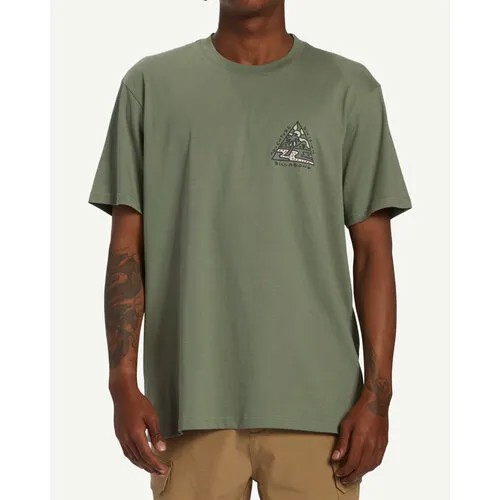 Футболка BILLABONG, размер 52, зеленый