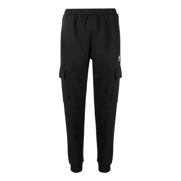 Спортивные штаны Men's adidas originals Solid Color Logo Printing Cargo Bundle Feet Sports Pants/Trousers/Joggers Black, черный